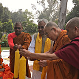Далай-лама посетил парк «Будда Смрити» в Патне