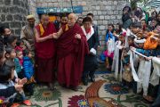 Его Святейшество Далай-лама покидает институт Норбулинка по завершении церемонии празднования 21-й годовщины со дня открытия института. Дхарамсала, Индия. 9 марта 2017 г. Фото: Тензин Чойджор (офис ЕСДЛ)