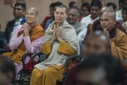 Студенты университета Нава Наланда Махавихара во время интерактивной беседы с Его Святейшеством Далай-ламой. Раджгир, штат Бихар, Индия. 18 марта 2017 г. Фото: Тензин Чойджор (офис ЕСДЛ)