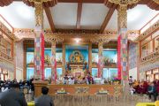 Его Святейшество Далай-лама принимает участие в церемонии открытия нового храма в монастыре Тхупсунг Дхаргьелинг. Диранг, штат Аруначал-Прадеш, Индия. 6 апреля 2017 г. Фото: Тензин Чойджор (офис ЕСДЛ)