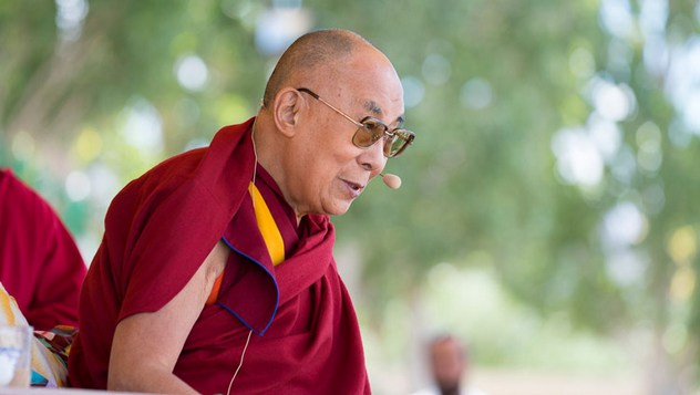 Далай-лама посетил школу Тибетской детской деревни S.O.S в Ладаке