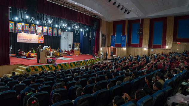 Далай-лама принял участие в открытии трехдневного семинара «Буддизм в Ладаке»