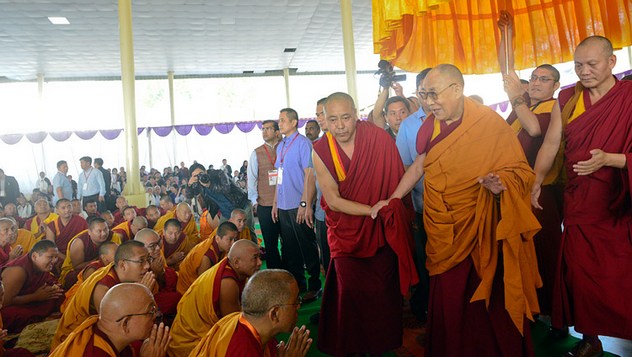 Встреча Далай-ламы с жителями Мундгода