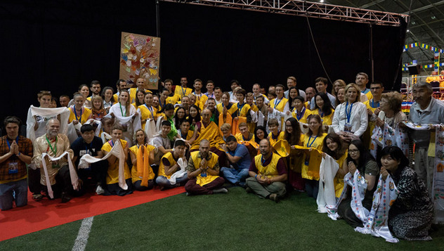 Заключительный день учений Далай-ламы в Риге