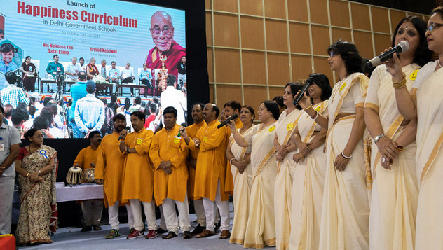 Его Святейшество Далай-лама принял участие запуске программы «Счастье» для школ Дели